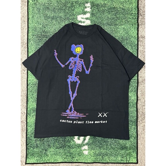 Size 2XL - KAWS x Cactus Plant Flea Market Tee “Black” - Picture 1 of 4
